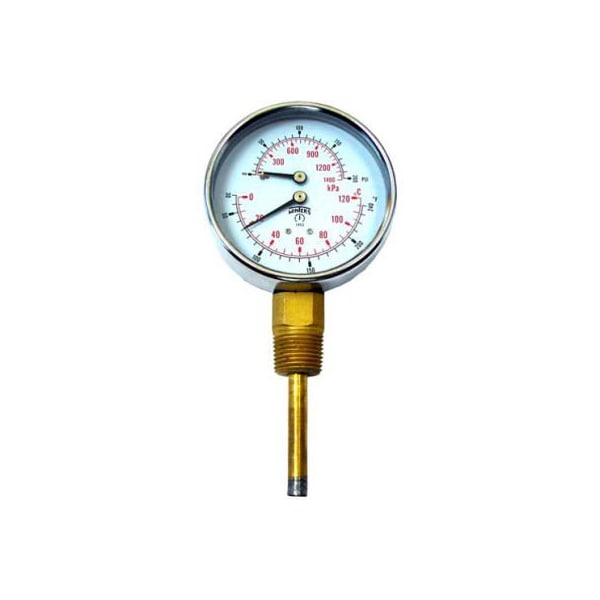 Temp Pressure Gauge For Hubbell, The Electric Heater Co.